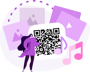 רשימת מדיה ב-QR Code